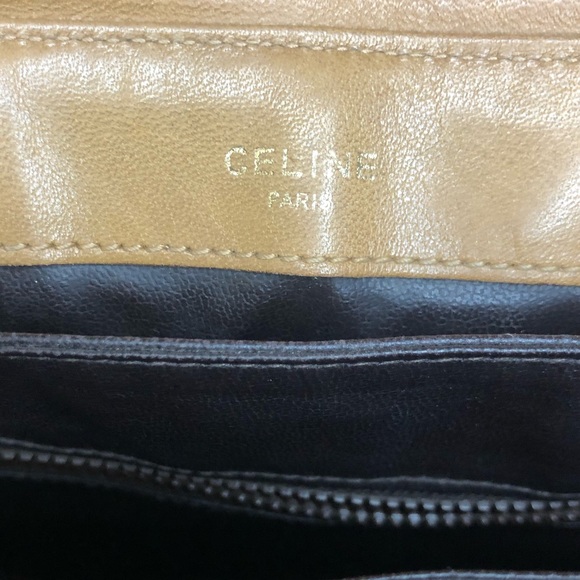 Vintage Celine Triomphe Macadam Crossbody Bag Coated Canvas/Leather - Picture 9 of 9